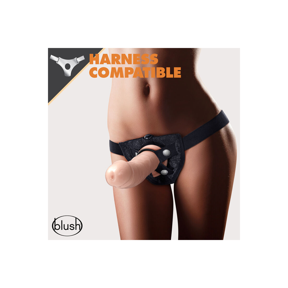 Gode réaliste Blush Dr Skin TPE Ø 3,4 cm